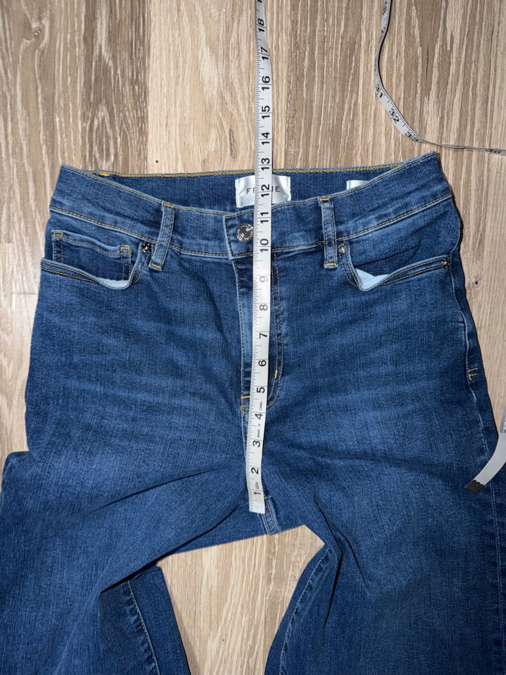 FRAME Le Slim Palazzo High Rise Wide Leg Jeans Medium Wash Size 28 - Picture 8 of 10